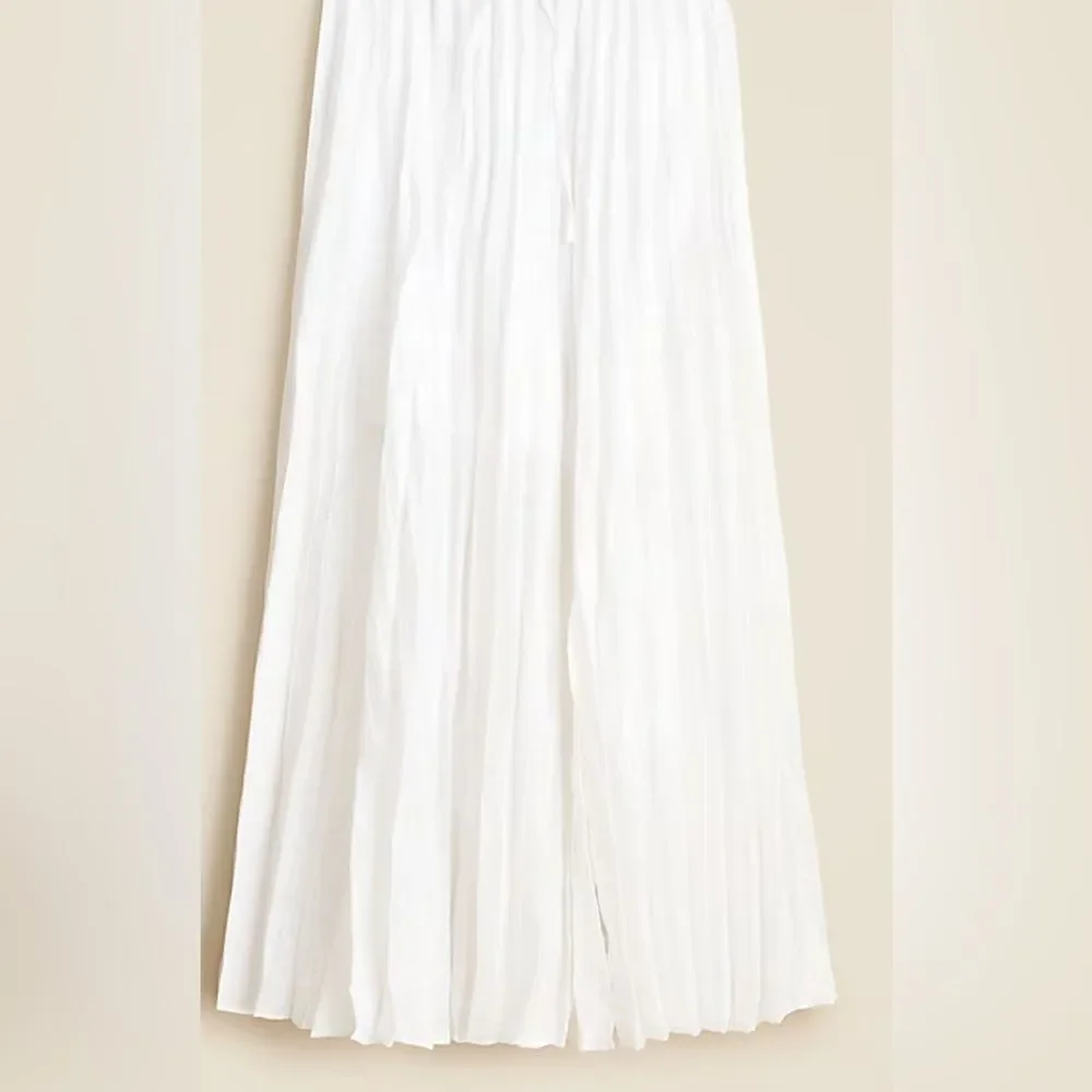 J.Crew Pleated drawstring maxi skirt in linen blend NWT Size XXS